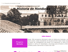 Tablet Screenshot of historiadehonduras.hn